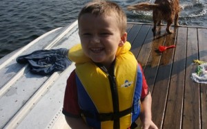 Ethan at cottage